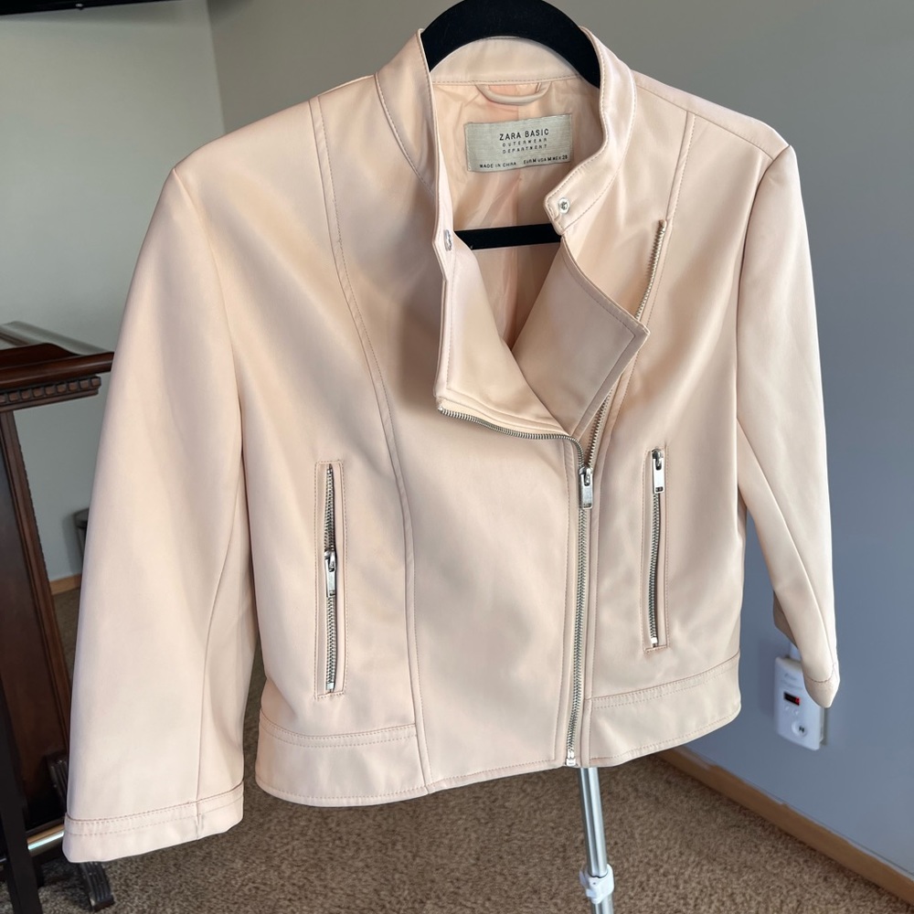 ZARA faux leather jacket